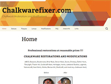 Tablet Screenshot of chalkwarefixer.com